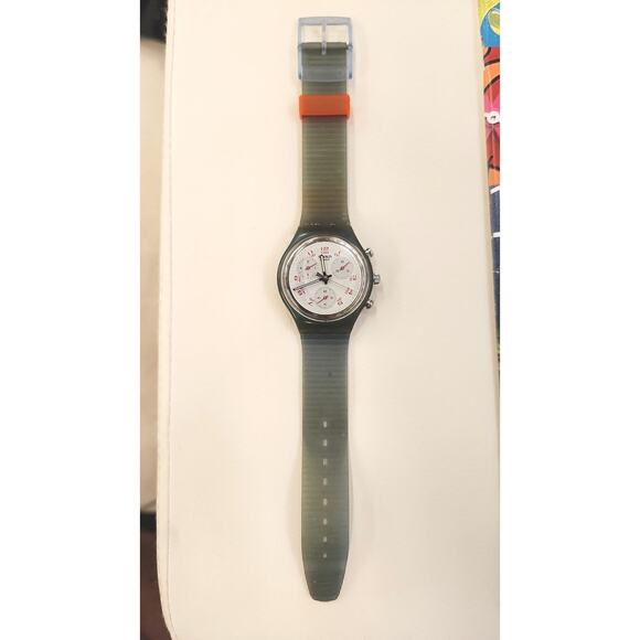 Swatch JFK SCN103 1992 Chronograph watch with replaced strap and battery READ - Picture 4 of 9